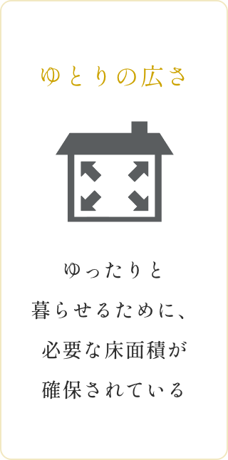 ゆとりの広さ　イメージ画像1