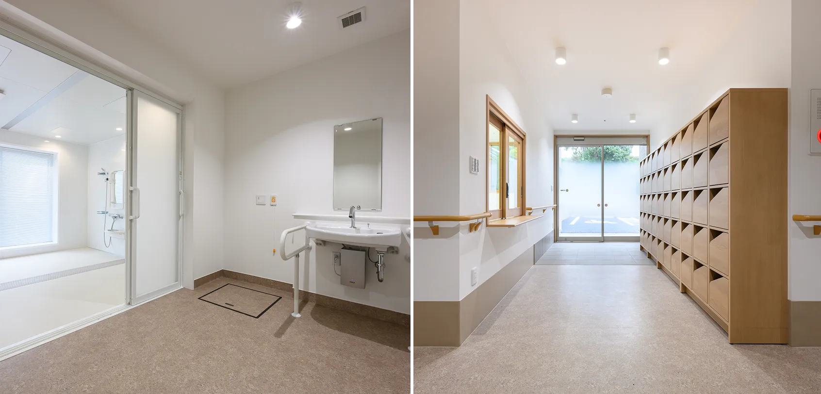 地域施設施工例  浴室・エントランス